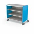 Mooreco Compass Cabinet Maxi H2 With Shelves Blue 36.1in H x 42in W x 19.2in D B3A1E1D1X0